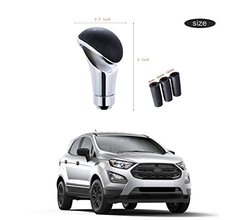 PRIKNIK Black Car Gear Shifter Lever Manual Modified Shifter Knob Handle Shift Lever Fit with 8mm 10mm 12mm Adapters Compatible with F-ord E-cosport - Image 2
