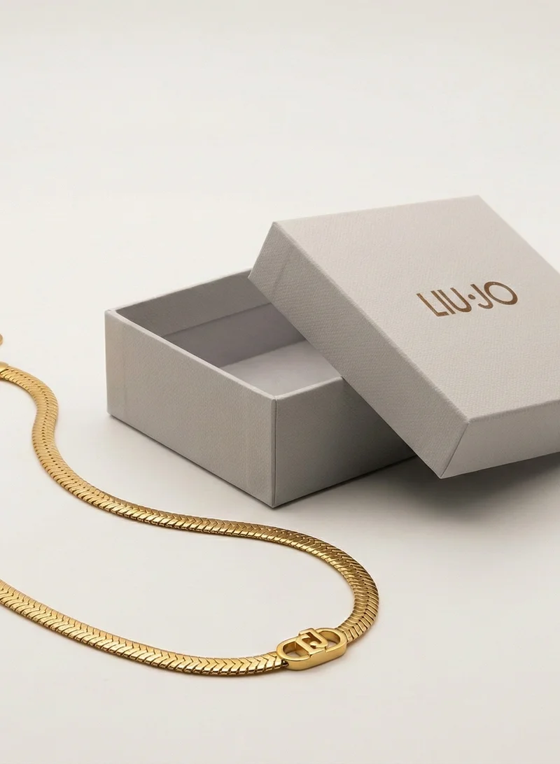 Liu Jo  Liu Jo Veil Gold Necklace for Women | Best Price UAE