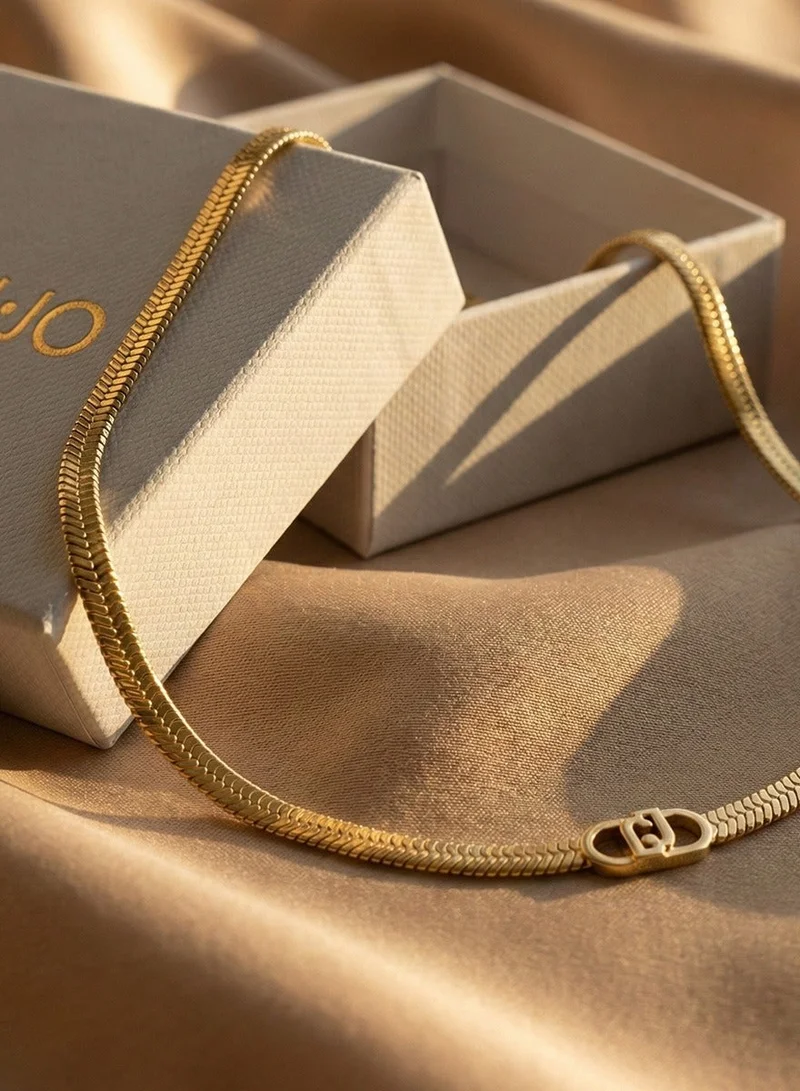 Liu Jo  Liu Jo Veil Gold Necklace for Women | Best Price UAE