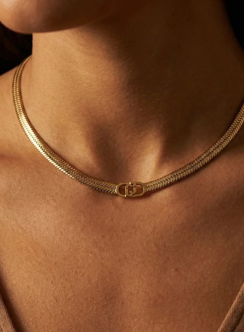 Liu Jo  Liu Jo Veil Gold Necklace for Women | Best Price UAE