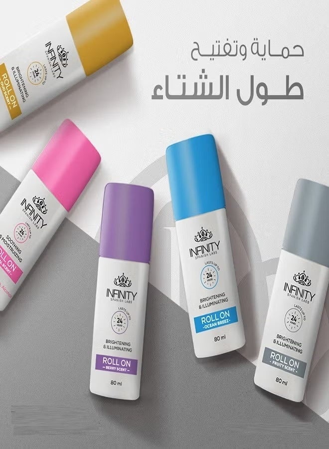 إينفينيتي مزيل رائحة العرق رول أون لتفتيح وإضاءة البشرة برائحة الفواكه 80 مل - Image 3