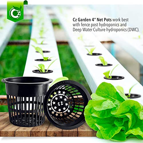 Cz Garden Supply 4 inch Net Pots Cz Garden All Star Round Heavy Duty Net Cups WIDE LIP Design - Orchids, Aquaponics, Hydroponics Slotted Mesh - Image 5