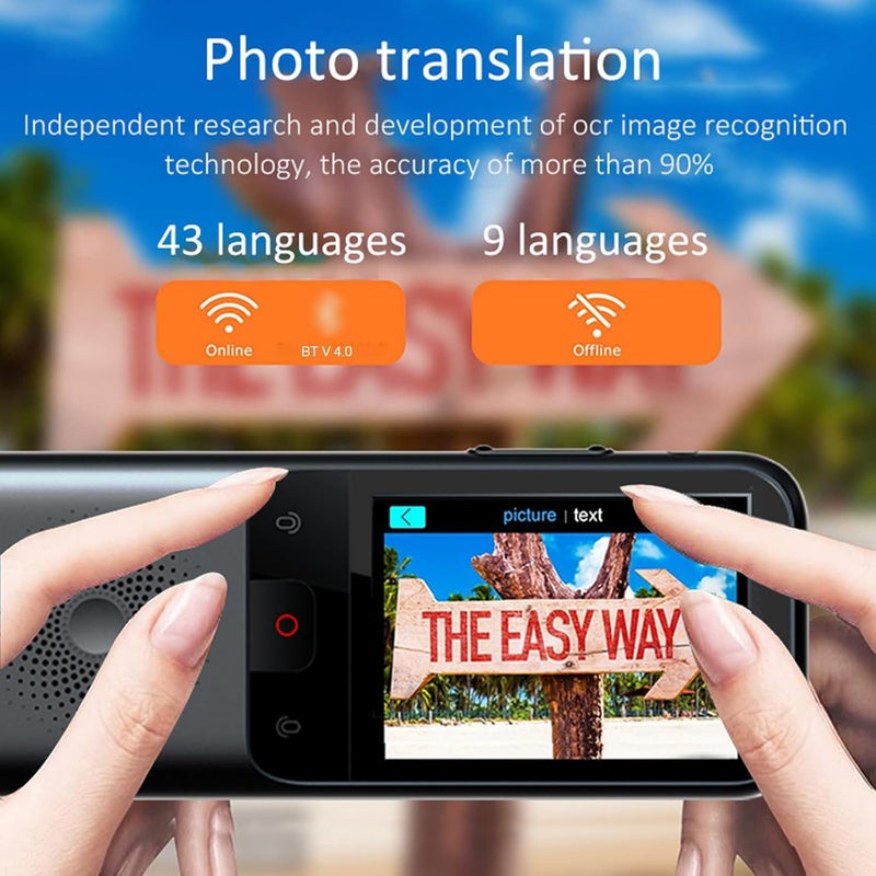 Eacam T11 Portable Language Translator Device with 134 Languages and Photo Translation - Image 5