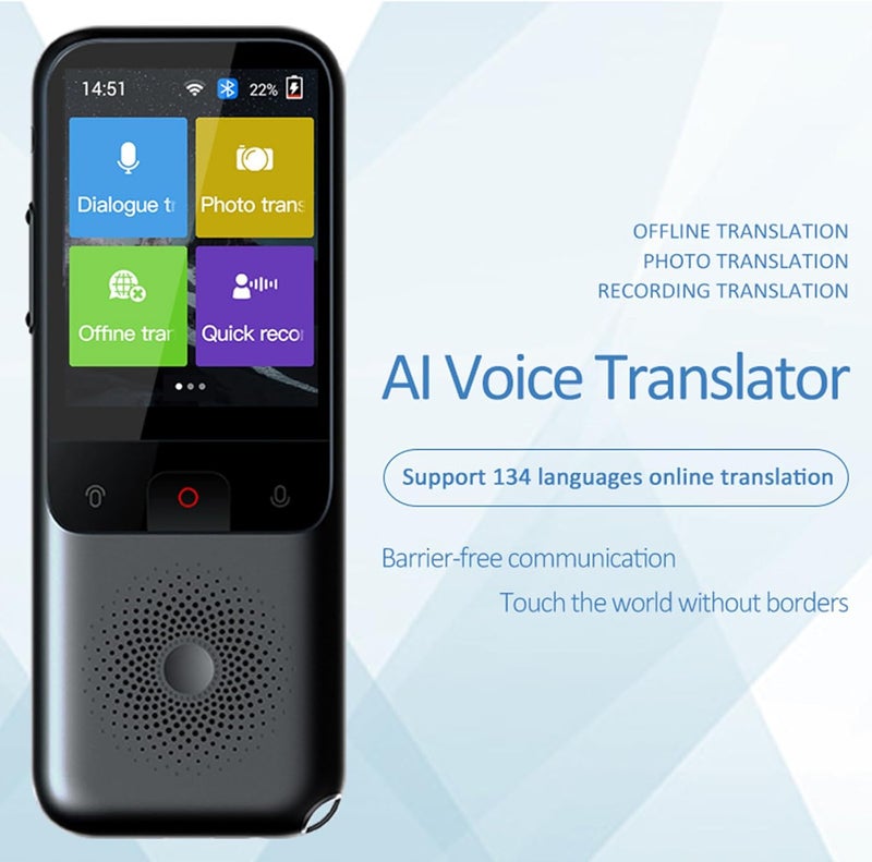 Eacam T11 Portable Language Translator Device with 134 Languages and Photo Translation - Image 3