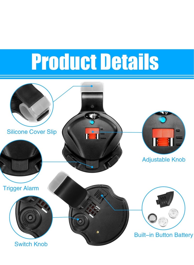 SYOSI 4 PCS Fishing Bite Alarm, Sensitive Electronic Fishing Bite Sound Alarm, Indicator Sound Bite Alert Bell with LED Lights Fishing Bells Clip On Fishing Rod, Carp Fishing Outdoor - Image 2