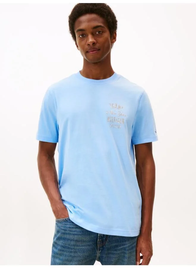 تومي هيلفيغر Graphic Crew Neck T-Shirt