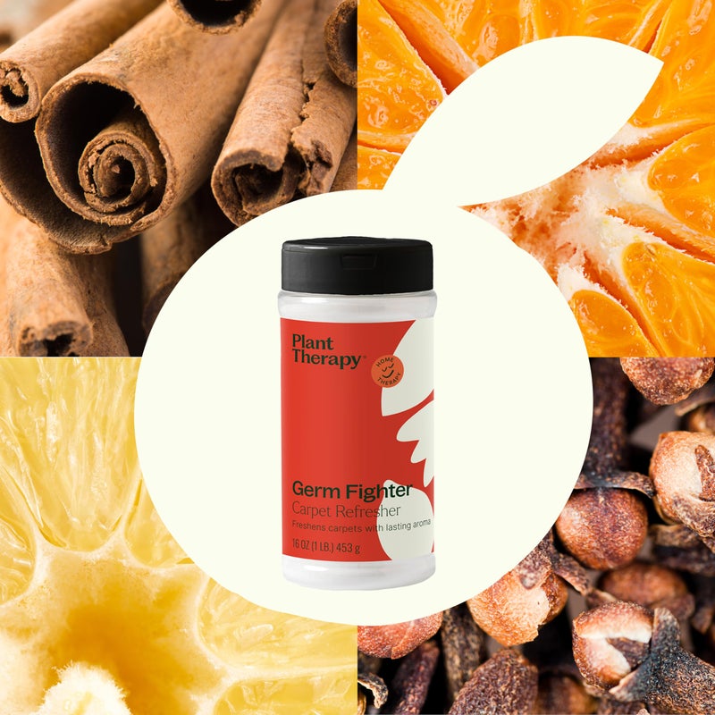 Plant Therapy Germ Fighter Carpet Refresher 16 oz Natural Ingredients  Neutralizes Odors  Naturally scented with essential oils  Made without Phthalates  Dyes  Sulfates  Bleach  Synthetic Fragrances - Image 3