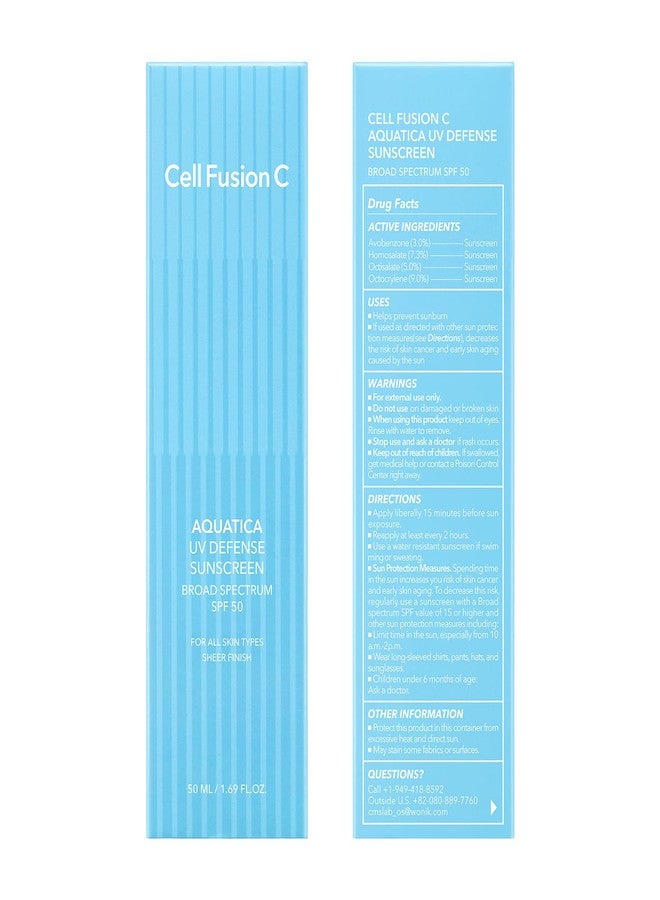 Cell Fusion C واقي شمس للوجه من سيل فيوجن سي أواتيكا مع حماية من الأشعة فوق البنفسجية SPF 50، بدون أثر أبيض، مرطب SPF مرطب مع PDRN، 50 مل / 1.69 أونصة سائلة - Image 5