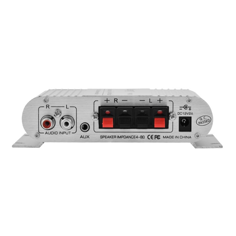 Mini Stereo Amplifier 20Wx2 RMS All Aluminum Alloy Shell - High-Power Audio Chip RCA 3.5mm Audio Input Car Amplifier for Vehicle Home - Image 5