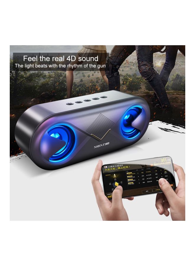 NIBEMINENT Water-Resistant Bluetooth Speaker Black - Image 5