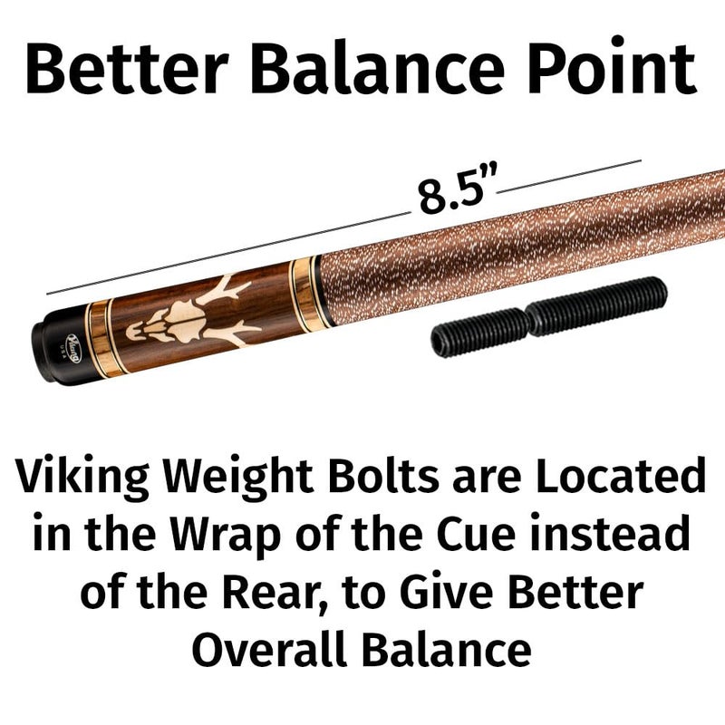 Viking Valhalla Pool/Billiards Cue Weight Bolts 3 Pack - 1oz, 1.5oz, 2oz - Image 4