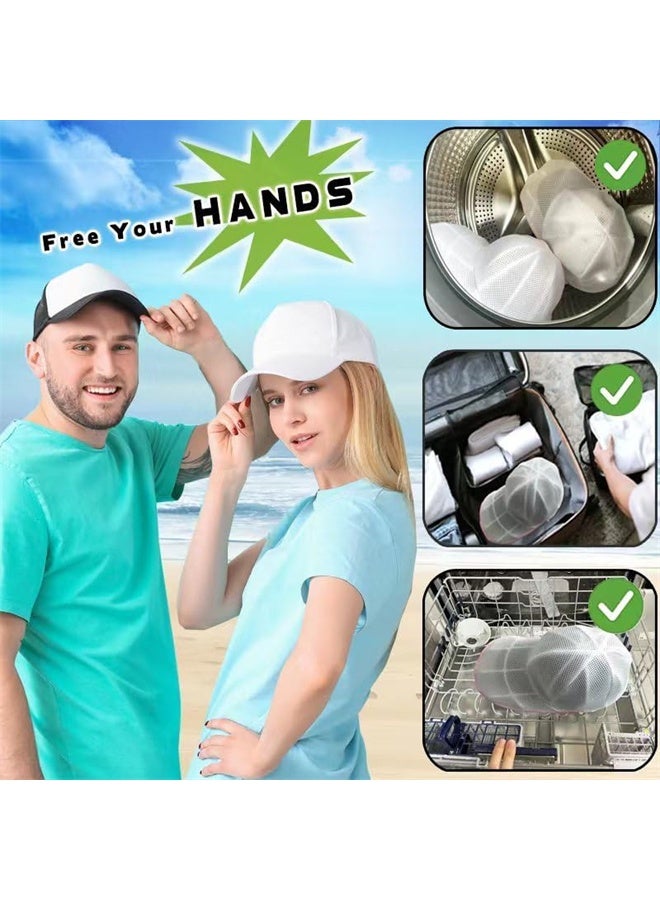 هومستر 2 حزمة كيس غسيل القبعة لغسالة الغسيل ، غسالة القبعة مع أكياس الشبكة ، غسالة القبعة لقبعات البيسبول - Image 3