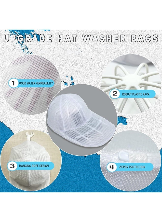 هومستر 2 حزمة كيس غسيل القبعة لغسالة الغسيل ، غسالة القبعة مع أكياس الشبكة ، غسالة القبعة لقبعات البيسبول - Image 4