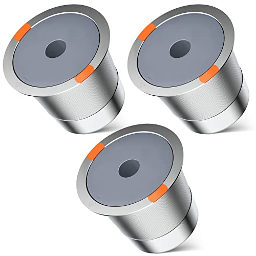 NOALTO Reusable k Cup Coffee Filters,Universal stainless steel Refillable k Cups Filter Use for Keurig 2.0 and 1.0 Coffee Makers-brewers (3pack) - Image 1