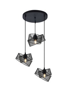 Vmax Mesh Cage Pendant Light For Living Room Bedroom Cafe Home Décor Black  - Image 1