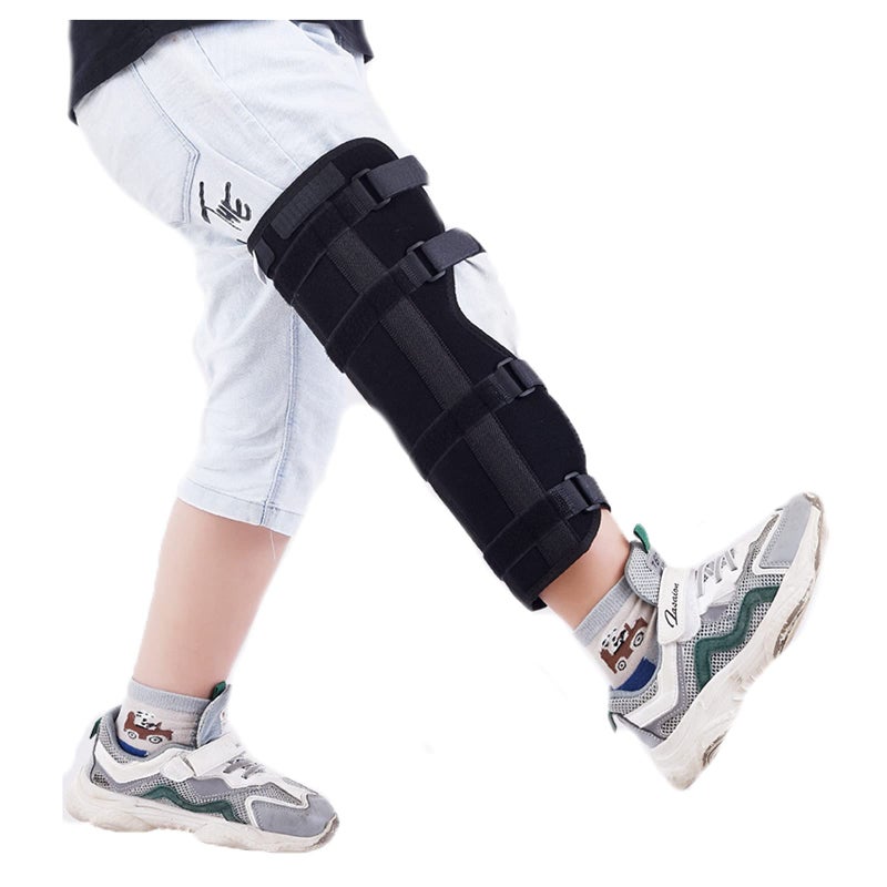 Kids Knee Immobilizer Leg Stabilizer Long Adjustable Knee Splint Arthritis Sprain Night Sleep Knee Leg Support Injury Recovery Knee Brace for 57 Yrs