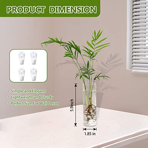 Vumdua 4 Pack Glass Planters, Clear, 5.9 in H x 1.85 in D, Suitable for Most Water Plants, Perfect for DIY Propagation Station, Easy to Install, Elegant and Functional - Image 2