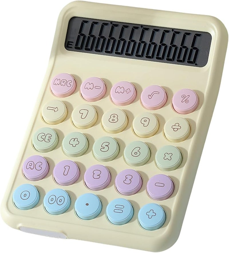 آلة حاسبة محاسبية صفراء للمكاتب والمدارس واجتماعات الأعمال مع زر استجابة سريعة - Image 4