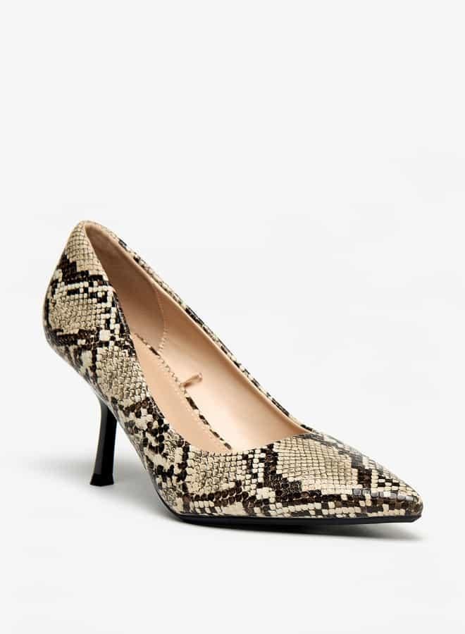 Flora Bella By Shoexpress Women Solid Slip-On Pointed Toe Pumps with Stiletto Heels - Image 1