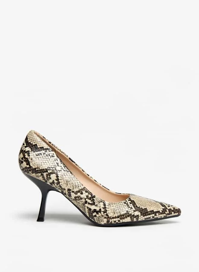 Flora Bella By Shoexpress Women Solid Slip-On Pointed Toe Pumps with Stiletto Heels