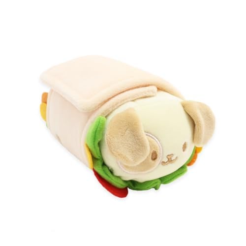 Anirollz Puppiroll Plush in Burrito Outfitz Kawaii Stuffed Animal with Removable Costume Cute Squishy Plush Toy Gift for Boys Kids - Image 1