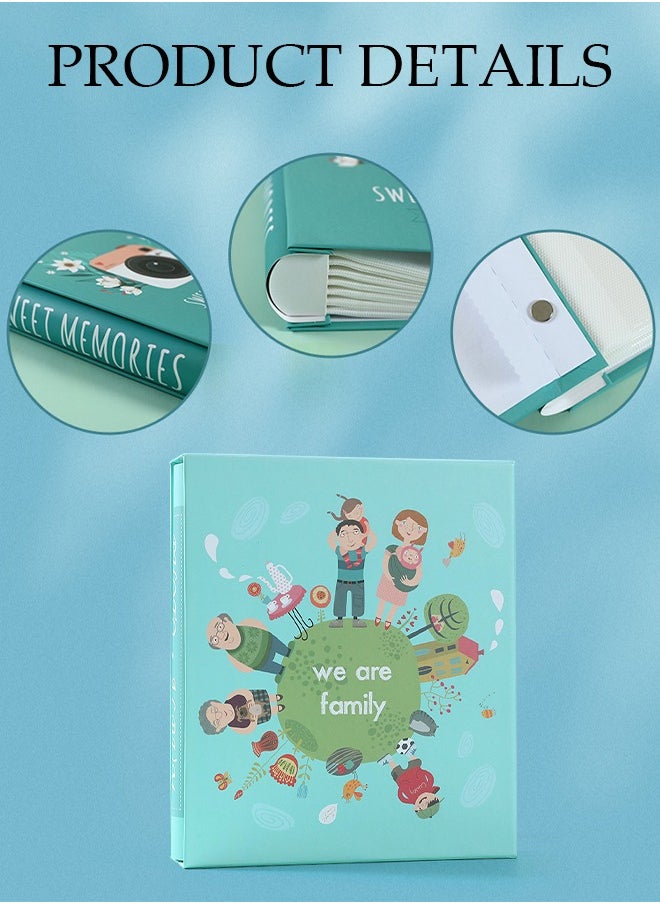 DUNISO 200 Pockets Cartoon Photo Album for 6 Inches Photos Portable Photo Album for Family Wedding Boys Girls  - Image 5