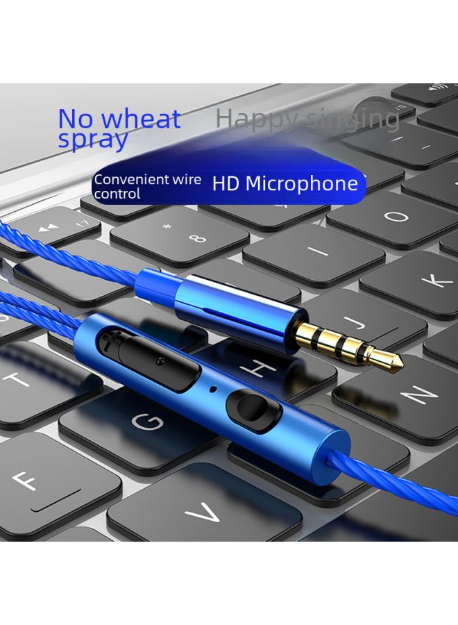 نيوترل سماعات أذن نصف داخلية بسلك معدني جديدة، باس قوي، مع تحكم سلكي وميكروفون، سماعات هاتف محمول - Image 4