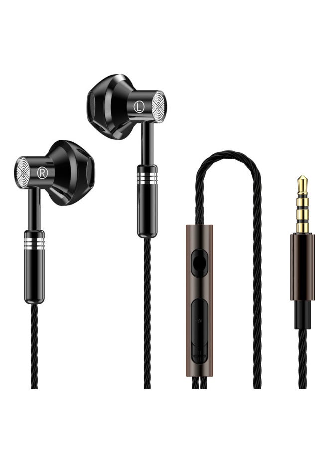 نيوترل سماعات أذن نصف داخلية بسلك معدني جديدة، باس قوي، مع تحكم سلكي وميكروفون، سماعات هاتف محمول - Image 1