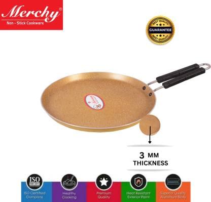 Merchy Aluminium Non Stick Gas Stove Tawa - Image 4