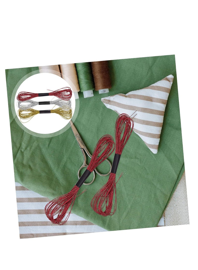 Cross Thread Cross Floss Crochet Cotton Thread Friendship Bracelet String Craft Sets for Embroidery Set Sewing Kits Multi-Function Embroidery Thread Metal 36 Rolls  - Image 5