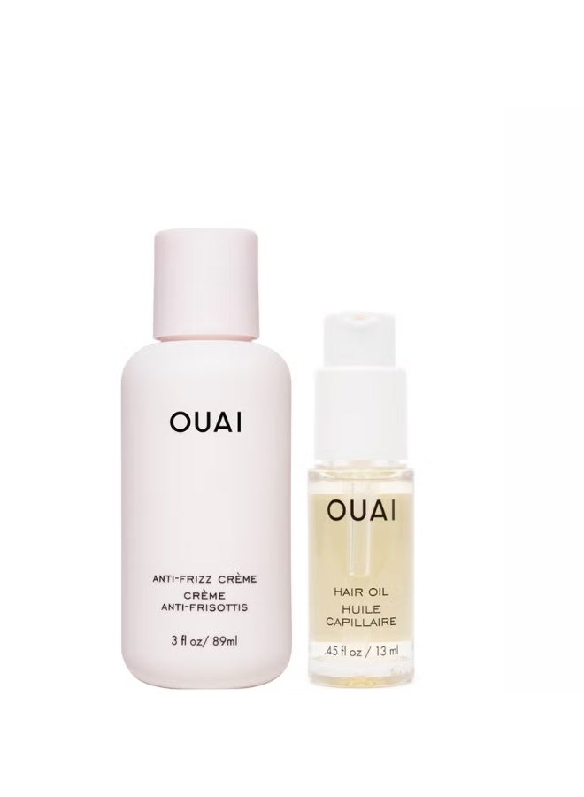Ouai Smooth Hair Routine Anti Frizz + Hair Oil Travel - Image 4
