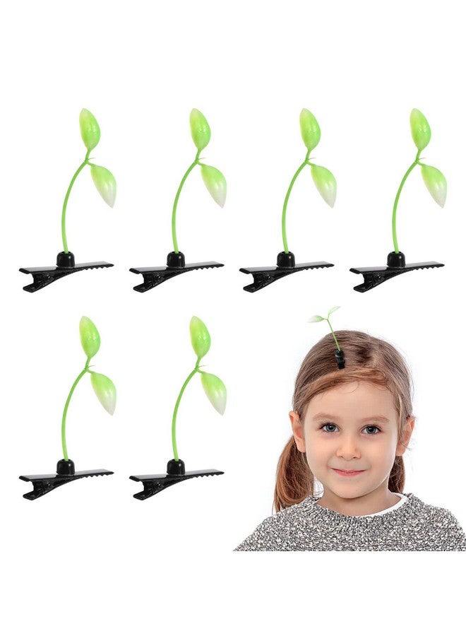Garneck 10Pcs Bean Sprout Hair Clip Plant Grass Hair Accessories Kids Diy For School Home Party - Image 2