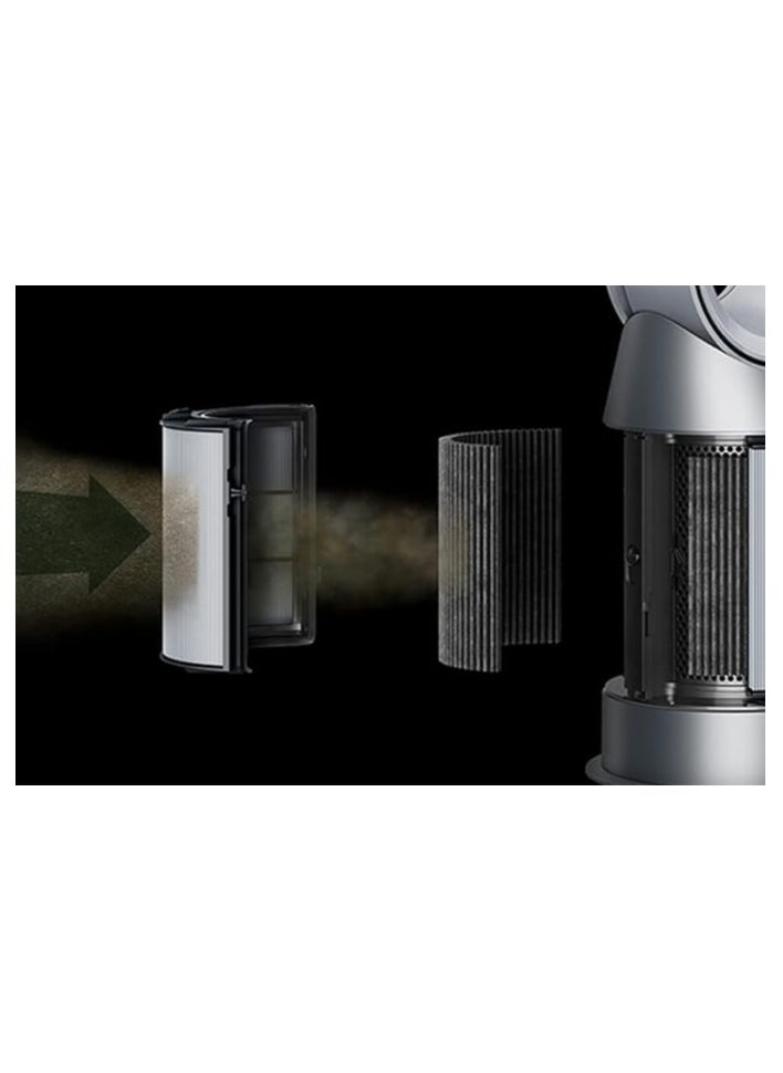 Replacement Filter for Dyson Air Purifier with Cleaning Brush, H13 Grade HEPA + Carbon Filter Compatible with HP04 TP04 DP04 PH04 HP09 TP09 HP07 TP07 HP06 TP06, Black