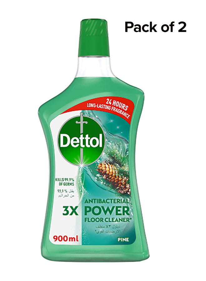 Dettol Pine Antibacterial Floor Cleaner Pack Of 2 900ml - Image 1