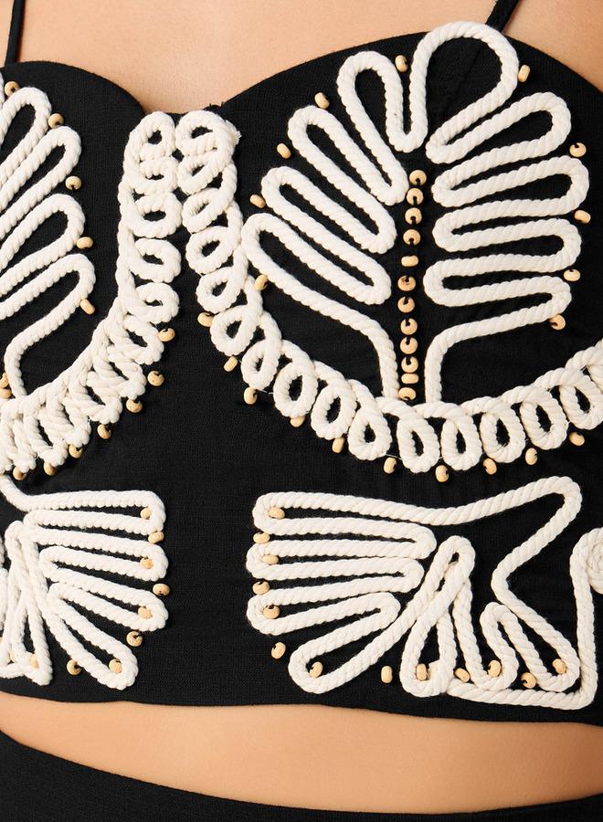 Splash FAV Women Embroidered Crop Top - Image 5