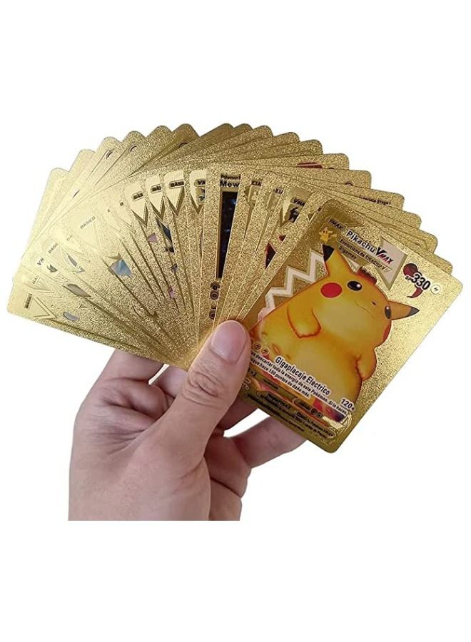 55-Piece Gold Cards Packs Vmax DX GX Rare Golden Cards Best Gift For Collectors And Kids  - Image 2