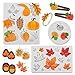 Whaline 3Pcs Fall Polymer Clay Molds Autumn Maple Leaves Miniature Clay Molds Pumpkin Clay Moulds Pine Cone Pattern - Image 2