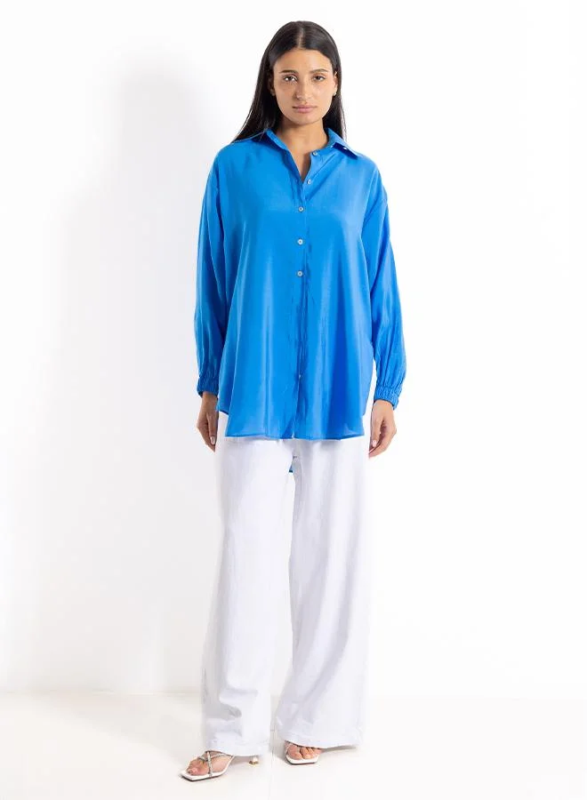 SHAPES OVERSIZED POPLIN SHIRT