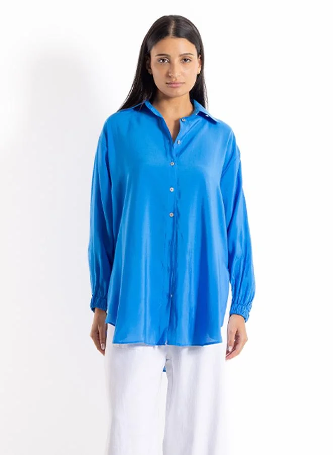 SHAPES OVERSIZED POPLIN SHIRT