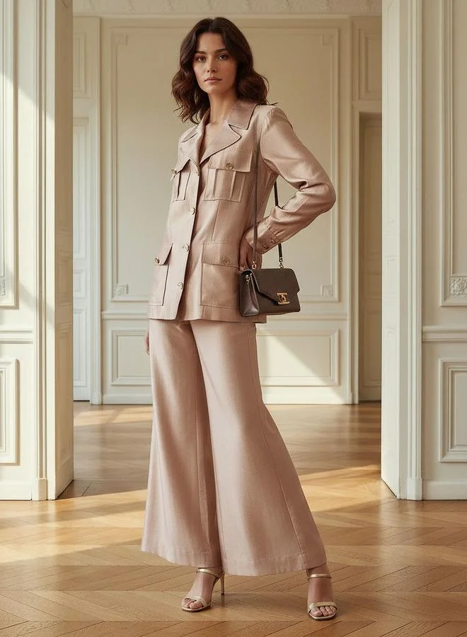 ايكونيك Iconic Regular Shacket with Pockets