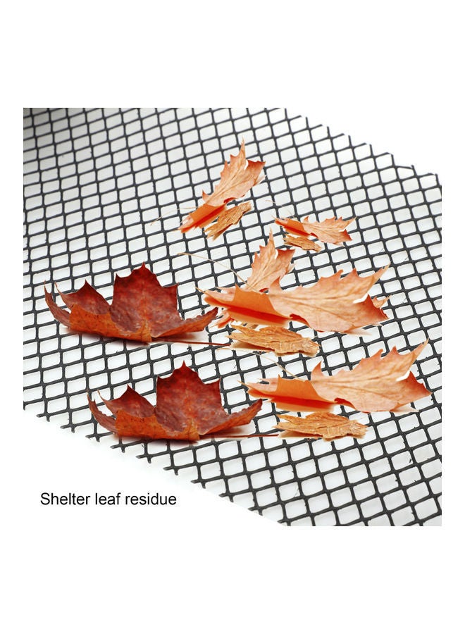 NIBEMINENT 11-Piece Gutter Guard Mesh Net Leaves Protection Cover With Fixing Hooks Black  - Image 4
