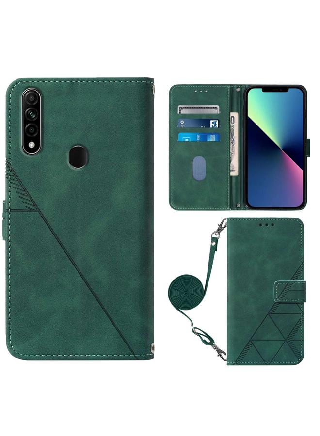 S-TOP Case For OPPO A8 / A31 Crossbody 3D Embossed Flip Leather Phone Case - Image 2