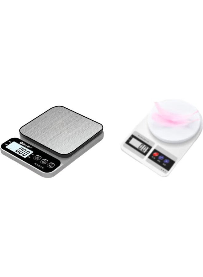 Weizhixiang Kitchen Scale Electronic Scale Household Stainless Steel Gram Scale High Precision Food Scale Small Precision Tea Scale Jewelry Scale - Image 3