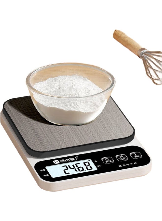 Weizhixiang Kitchen Scale Electronic Scale Household Stainless Steel Gram Scale High Precision Food Scale Small Precision Tea Scale Jewelry Scale - Image 2