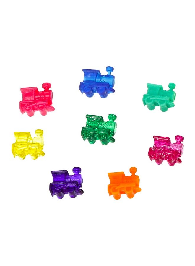 Pressman Mexican Train Dominoes - Beautiful Color Dot Double 12 Dominoes Set - Includes Train Markers and Hub by Pressman Multi Color, 5" - Image 5