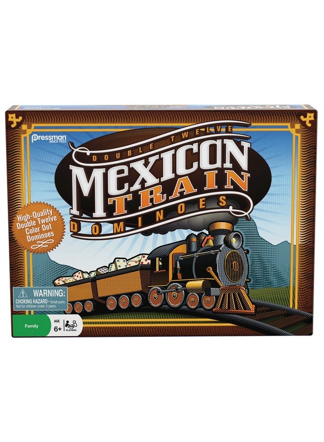 Pressman Mexican Train Dominoes - Beautiful Color Dot Double 12 Dominoes Set - Includes Train Markers and Hub by Pressman Multi Color, 5" - Image 3