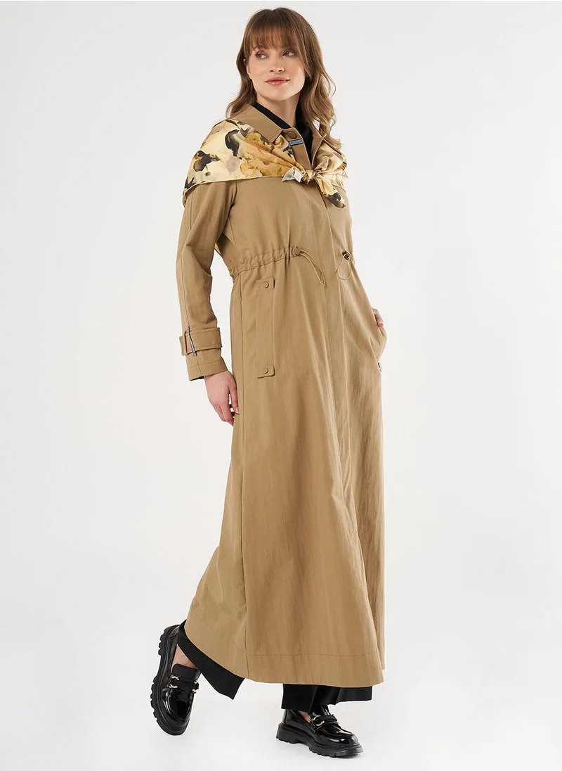 Kayra Elastic Waistcoat Beige