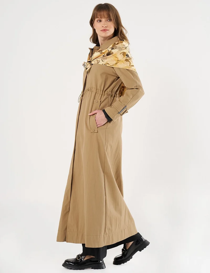 Kayra سترة بيج بخصر مطاطي