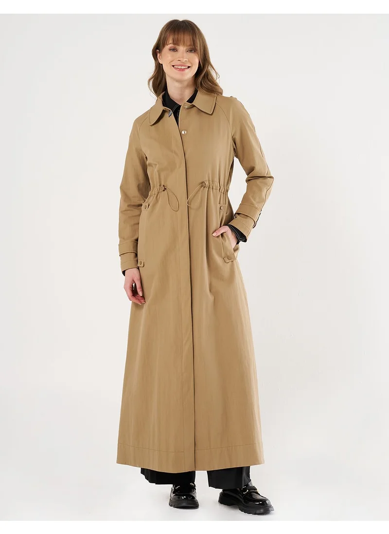 Kayra Elastic Waistcoat Beige