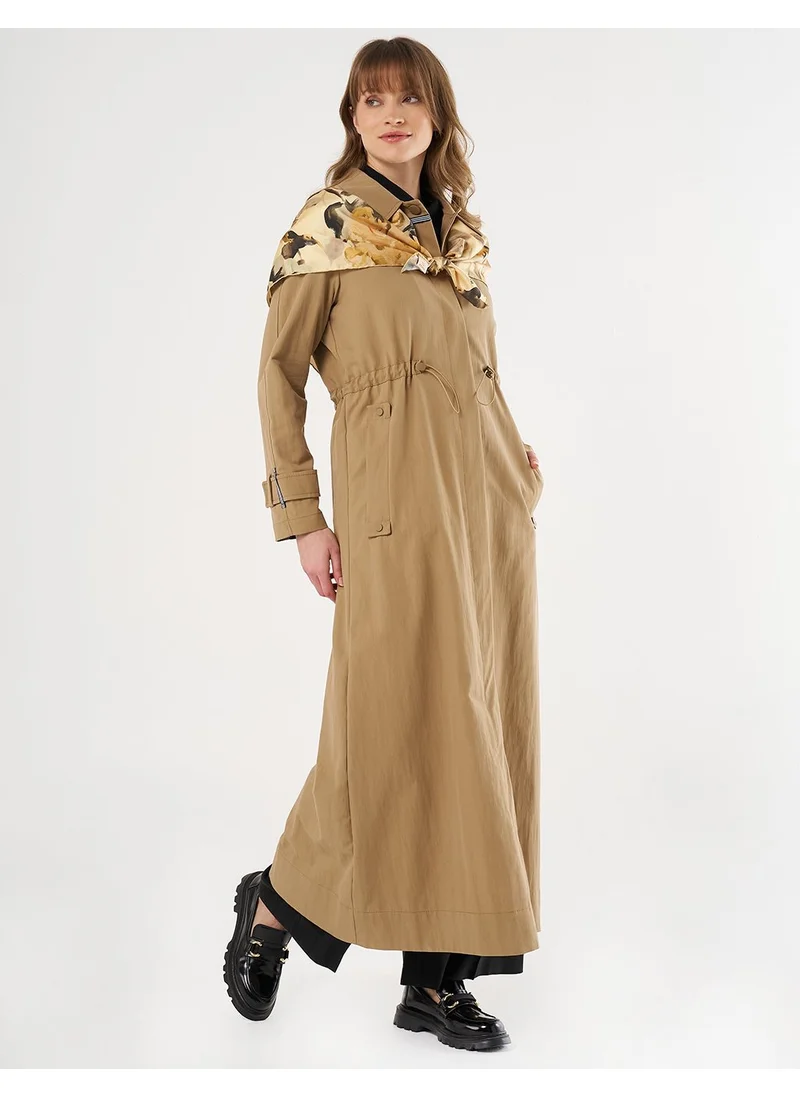 Kayra Elastic Waistcoat Beige
